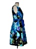 Eliza J 100% Polyester Print Blue Cocktail Dress Size 12 - photo 4