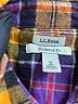 L.L.Bean 100% Cotton Plaid Yellow Long Sleeve Button-Down Shirt Size M - photo 7