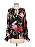 Venus 100% Polyester Black Long Sleeve Blouse Size 2 - photo 1