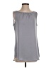CAbi 100% Polyester Gray Sleeveless Blouse Size S - photo 1