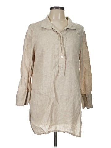 Chico's 3/4 Sleeve Button-Down Shirt (view 1)