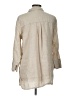 Chico's 100% Linen Tan 3/4 Sleeve Button-Down Shirt Size L - photo 2