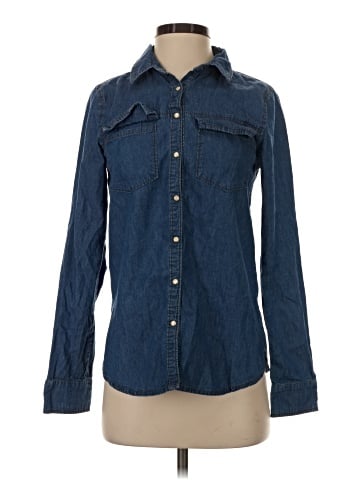 Girl Krazy Long Sleeve Button-Down Shirt (view 1)