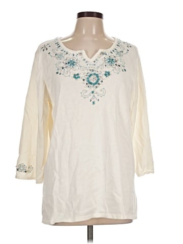 Quacker Factory 3/4 Sleeve Blouse (view 1)