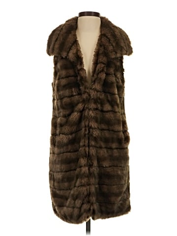 Black Label by Chico's Faux Fur Vest (view 1)