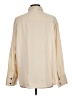 H&M 100% Polyester Solid Ivory Long Sleeve Blouse Size L - photo 2