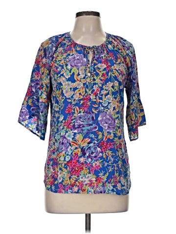 Yumi Kim Short Sleeve Silk Top (view 1)