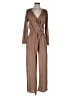Three Bird Nest Solid Brown Jumpsuit Size S - photo 1