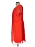 AB Studio 100% Polyester Solid Orange Red Casual Dress Size L - photo 5