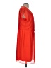 AB Studio 100% Polyester Solid Orange Red Casual Dress Size L - photo 4