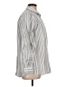 Lands' End 100% Cotton Stripes Gray Long Sleeve Button-Down Shirt Size L - photo 4