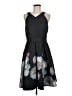 Ted Baker London 100% Polyester Floral Black Cocktail Dress Size 8 (3) - photo 1