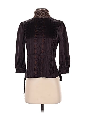 Malandrino 3/4 Sleeve Silk Top (view 1)