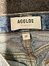AGOLDE 100% Cotton Blue Denim Shorts Size 24 waist - photo 3
