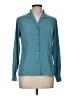 Laura Scott 100% Polyester Teal Long Sleeve Blouse Size 8 - photo 1