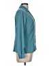 Laura Scott 100% Polyester Teal Long Sleeve Blouse Size 8 - photo 4