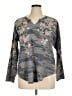 Johnny Was 100% Polyester Gray Cardigan Size XL - photo 1