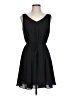 Blush 100% Polyester Solid Black Casual Dress Size L - photo 1