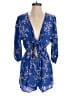 Faithfull the Brand Floral Blue Romper Size 4 - photo 1