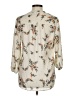 Jon & Anna 100% Polyester Floral Ivory 3/4 Sleeve Blouse Size M - photo 2