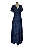 Huhot Blue Casual Dress Size L - photo 1