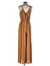 Unbranded 100% Polyester Stripes Brown Jumpsuit Size S (estimated) - photo 2