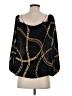 Bold Elements Black 3/4 Sleeve Blouse Size S - photo 2