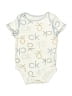 Calvin Klein Print Ivory Short Sleeve Onesie 9-12 MO / 12 MO - photo 1