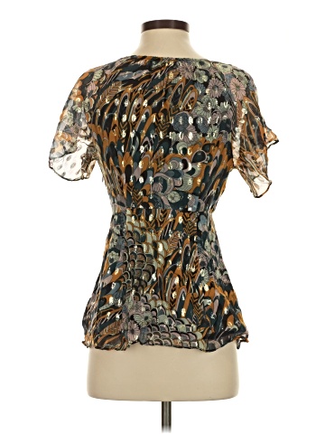 HD in Paris Short Sleeve Silk Top (view 2)
