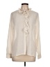 Vince Camuto 100% Polyester Ivory Long Sleeve Blouse Size L - photo 1