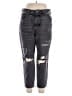 Old Navy Graphic Gray Jeans Size 14 - photo 1