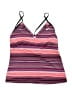 Nike Stripes Purple Swimsuit Top Size 10 - photo 1