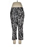 Weekends by Chico's Print Black Active Pants Size L - photo 1