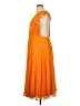 ASOS 100% Polyester Orange Cocktail Dress Size 14 - photo 5