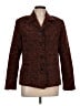 Liz Baker 100% Nylon Tweed Brown Blazer Size 12 - photo 1