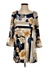 JM Collection Print Tan Casual Dress Size S - photo 1