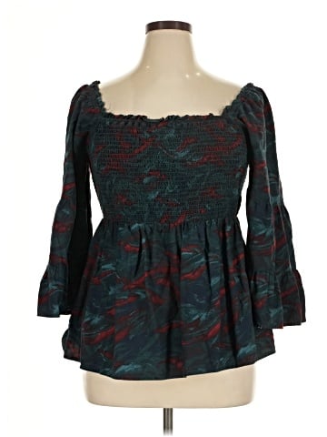 Terra & Sky 3/4 Sleeve Blouse (view 1)