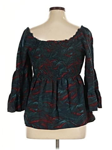 Terra & Sky 3/4 Sleeve Blouse (view 2)
