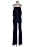 Halston Heritage Solid Blue Jumpsuit Size 4 - photo 1
