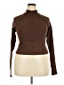 Fashion Nova Brown Turtleneck Sweater Size 3X - photo 1