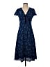 BCBG Paris Paisley Blue Casual Dress Size XS - photo 1