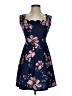 Charlotte Russe Floral Blue Cocktail Dress Size S - photo 1