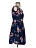 Charlotte Russe Floral Blue Cocktail Dress Size S - photo 4