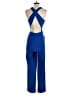 Express Solid Blue Jumpsuit Size S - photo 2