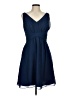 Weddington Way 100% Polyester Solid Blue Cocktail Dress Size 8 - photo 1