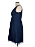 Weddington Way 100% Polyester Solid Blue Cocktail Dress Size 8 - photo 5