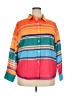 Uoozee 100% Polyester Color Block Orange Long Sleeve Blouse Size 2X - photo 1