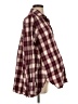 Hatch 100% Cotton Plaid Burgundy Long Sleeve Button-Down Shirt Size 2 Maternity - photo 4