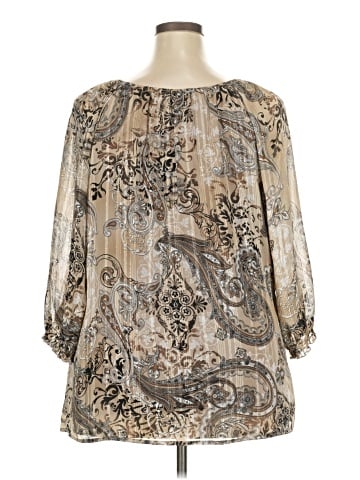 Sara Michelle 3/4 Sleeve Blouse (view 2)