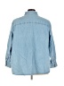 Lee 100% Cotton Blue 3/4 Sleeve Button-Down Shirt Size 3X - photo 2